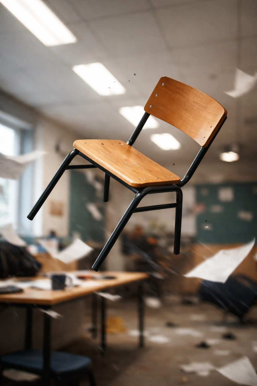  Durante discussão marido agride esposa e atira uma cadeira nela